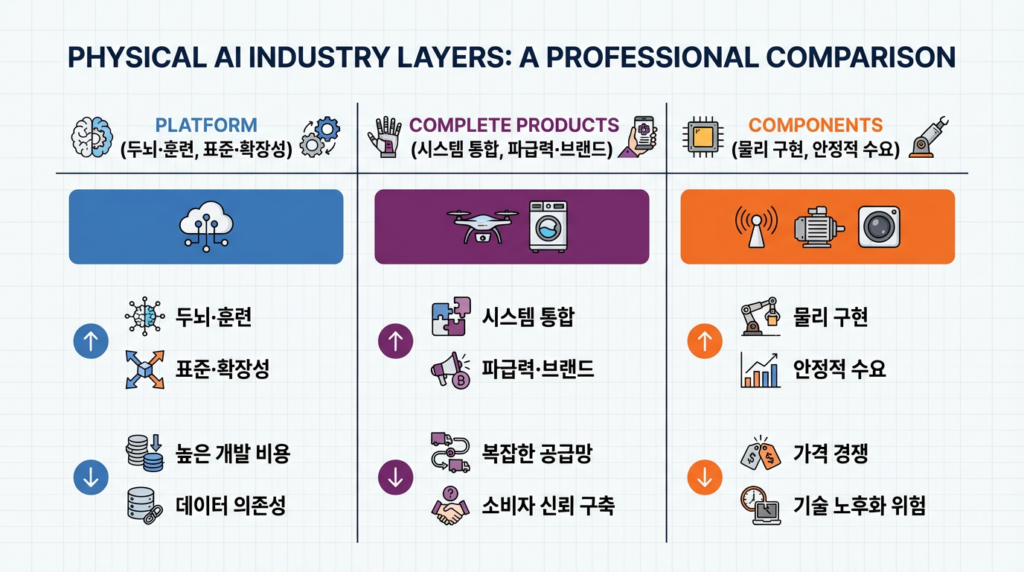 산업 구조 비교 인포그래픽